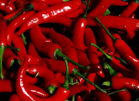 background of red hot chili pepper
