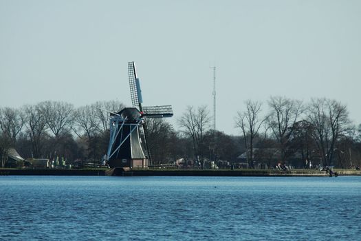 landscape with windmill