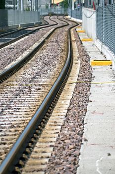 Railways track in mass trasportation environment