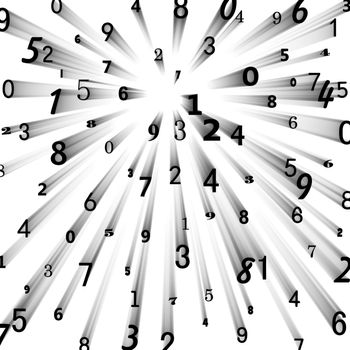 Abstract Numbers background
