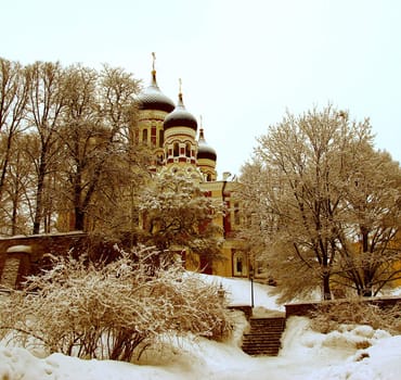 The East Europe, Estonia, Tallinn, Aleksandr Nevski Temple 