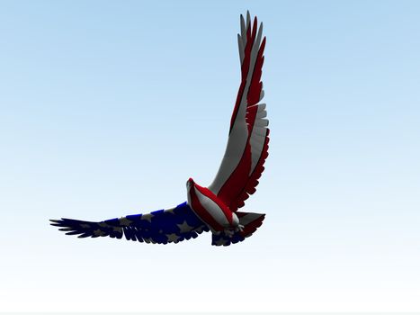Concept image of an American eagle with the American flag would be good for July 4th.