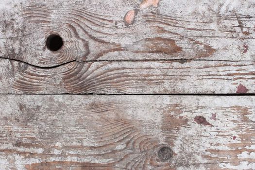 Detail of surface of old boards with a shelled paint