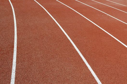 Athletics track around stadium