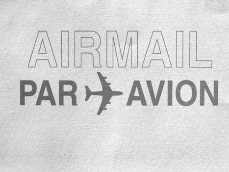 Postage letter envelope for air mail shipping