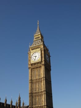 Big Ben at the Houses of Parliament, Westminster Palace, London, UK