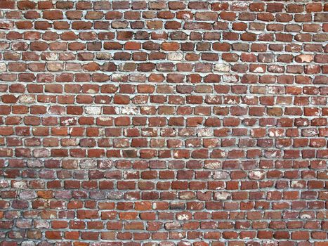 Detail of a brick wall useful as a background