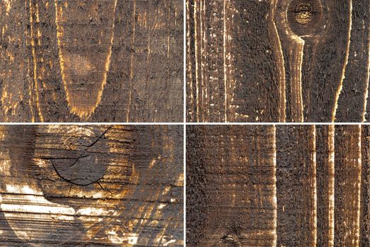 Here are four kinds of wood texture.