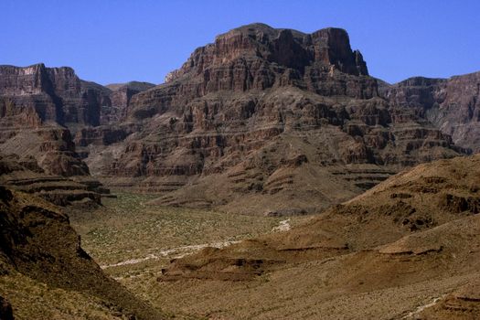 Mountains and rocks of Grand Canyon in USA