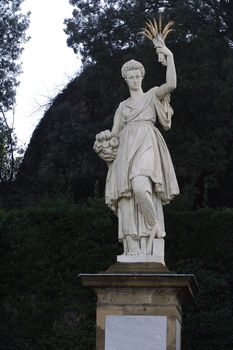 Italian goddess of fertility in Boboli garden