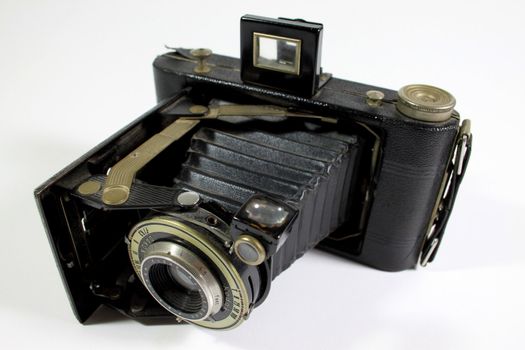 View of old Kodak Astigmatic camera and lense