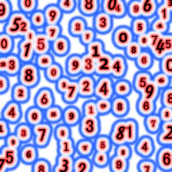 Abstract background made of numbers