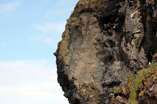 cliffs on the beach in ballybunion ireland