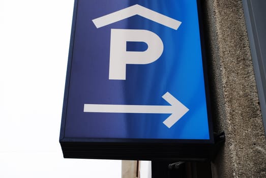 A parking sign.