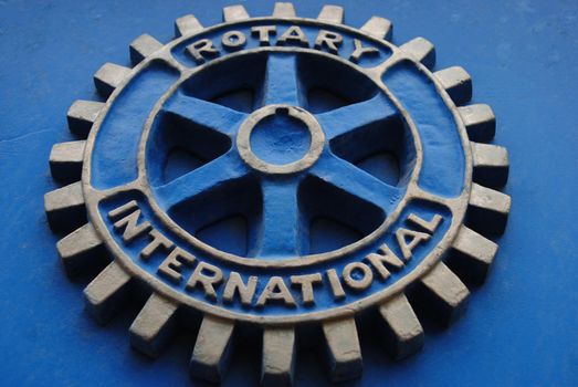 Emblem of Rotary International.