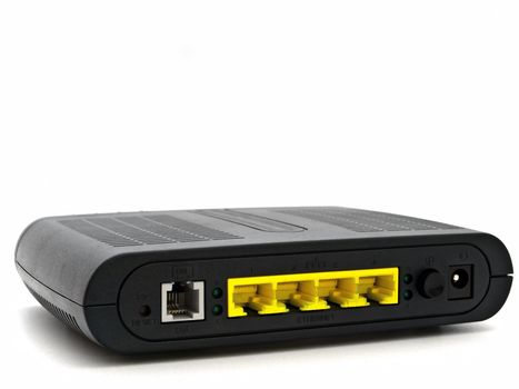 Photo of the modem against the white background