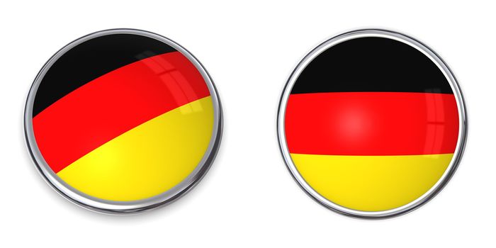 button style banner in 3D of Germany