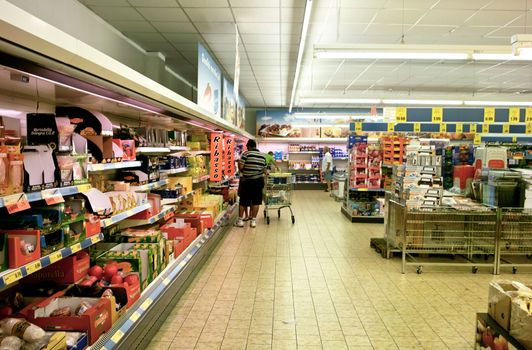 supermarket interior