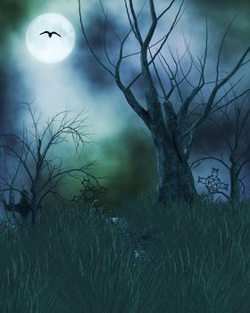 Spook haunted background