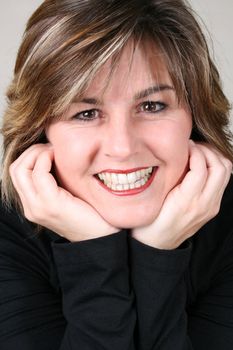 Beautiful kind business woman with a friendly smile