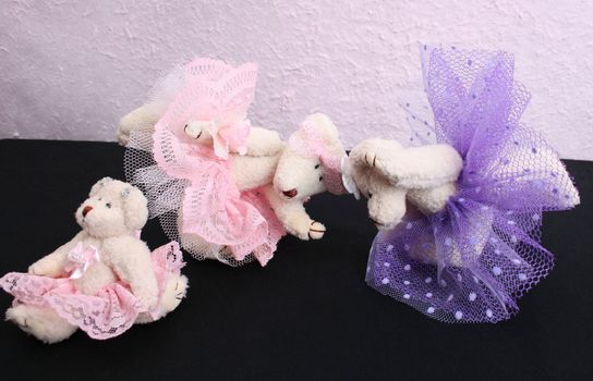 Home Made, Hand Made Teddy bears with ballet attire
