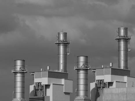 Chimneys from power plant