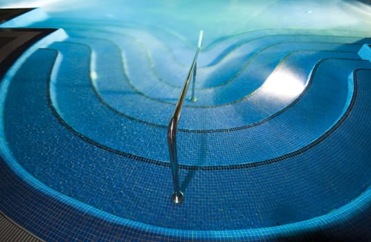 Swimming pool at night
