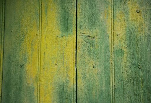 Wooden doors with nice colour painting