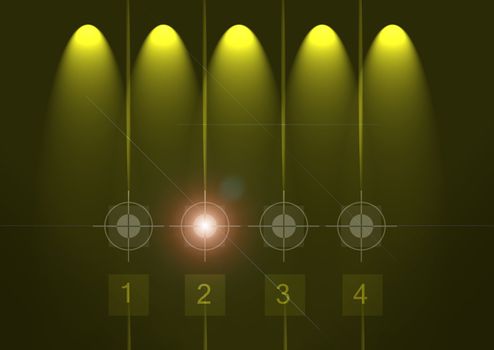 An abstract background, based on targets. 