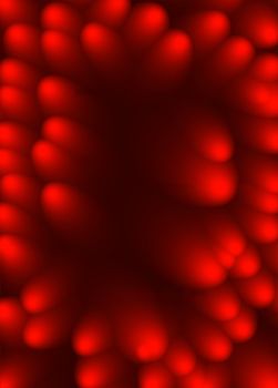 An abstract background image playing on shape, light and colour. Representing the pollen stems inside of a flower?
