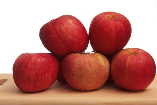 Red Apples isolated in a white background