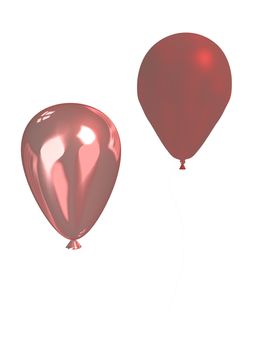 Two pink balloons