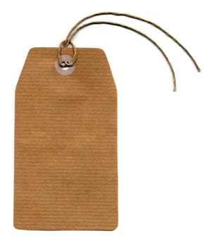 Price tag or address label with string