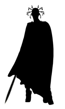 Black silhouette of a woman