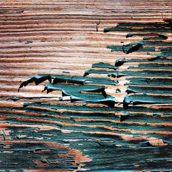  Old painted wooden boards. Old paint. Background.