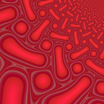 Abstract red and pink rendered fractal background