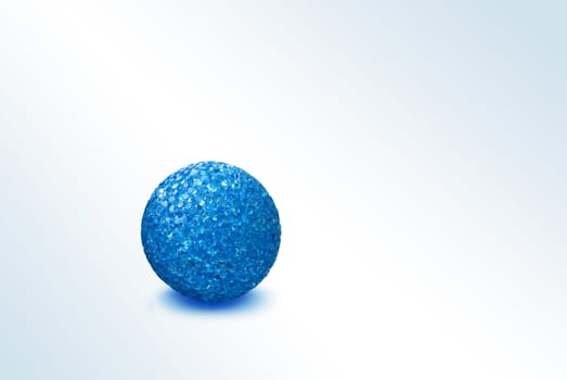 Blue plastic sphere (with clipping path)