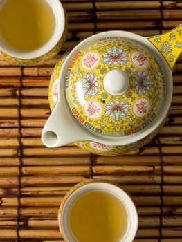 close up of asian tea