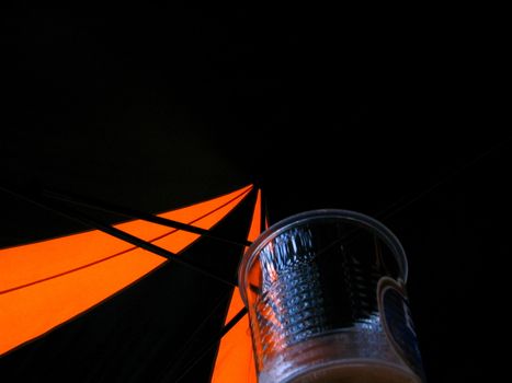 The beers Mug on dark background.