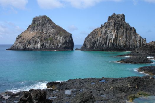 The "Pigs Bay" in Fernando de Noronha, a paradisiac island off the coast of Brazil.