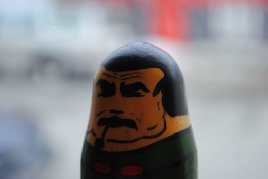 A Josef Stalin figurine.