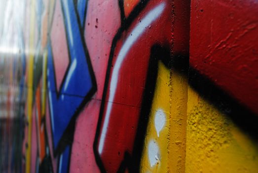 A graffiti wall.