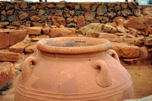 Travel photography: Ancient ruins: Archaeological site of Malia. Crete. 

Greece.