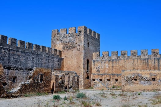 Travel photography: Frangocastello: venetian castle on the south coast of 

Crete