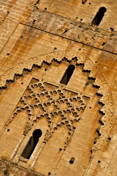 Hassan Tower, minaret of an unfinished twelfth_century mosque in Rabat, Morocco, North Africa