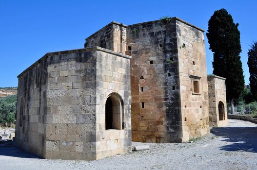 Travel photography: ancient Basilica of Ayios Titos (Saint Titus) in 

Gortyn, Crete, Greece