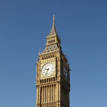Big Ben at the Houses of Parliament, Westminster Palace, London, UK