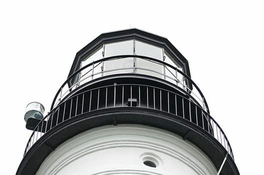 View towards the top of Maine cosatline lighthouse