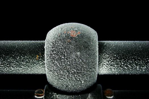 Piece of frosted railing