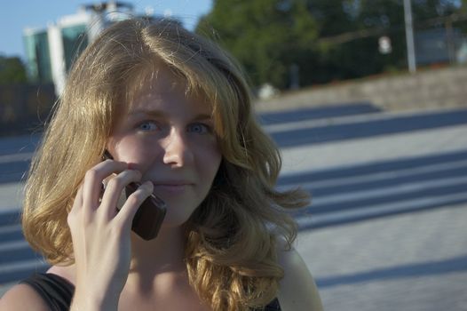 Woman with mobile phone